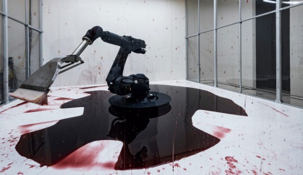 Sun Yuan and Peng Yu Can't Help Myself (2016) in Tales of Our Time at the Solomon R. Guggenheim, New York.